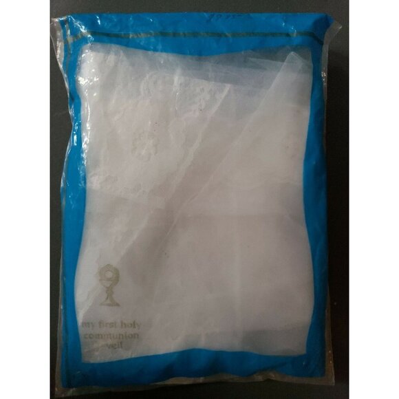 First Communion Veil Pearl Wreath Crown Layered Head Piece Holy Primera Comunion - Picture 12 of 12